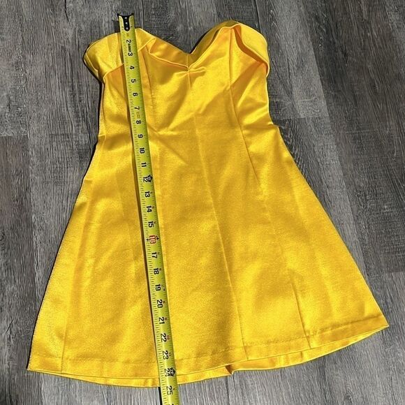 SOLD💛Betsey Johnson authentic 1994 Sweetheart Dress yellow - like new - med - Picture 10 of 10